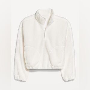Old Navy Loose Sherpa Quarter-Zip Pullover